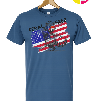 Feral And Free Raccoon Tee