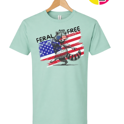 Feral And Free Raccoon Tee
