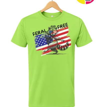 Feral And Free Raccoon Tee