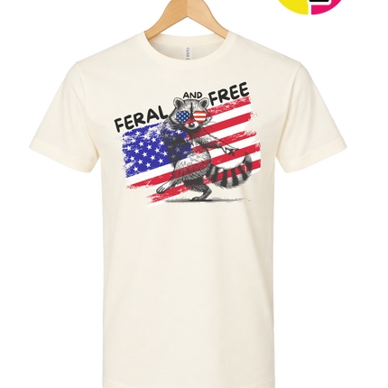 Feral And Free Raccoon Tee
