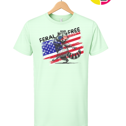 Feral And Free Raccoon Tee