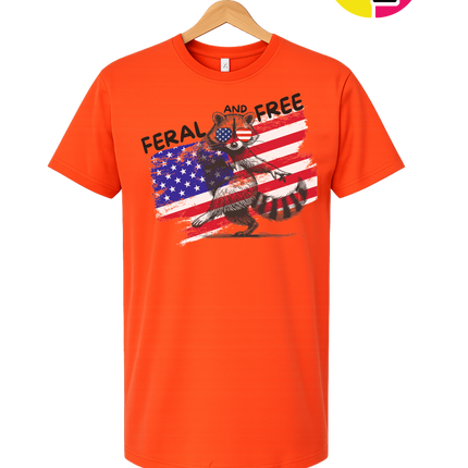 Feral And Free Raccoon Tee