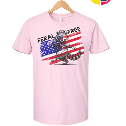 Feral And Free Raccoon Tee