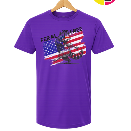 Feral And Free Raccoon Tee