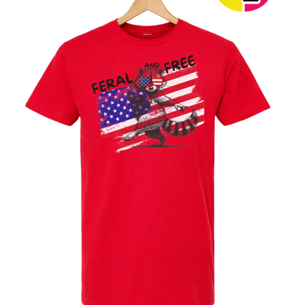 Feral And Free Raccoon Tee