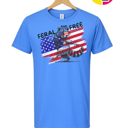 Feral And Free Raccoon Tee