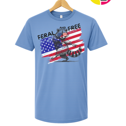 Feral And Free Raccoon Tee