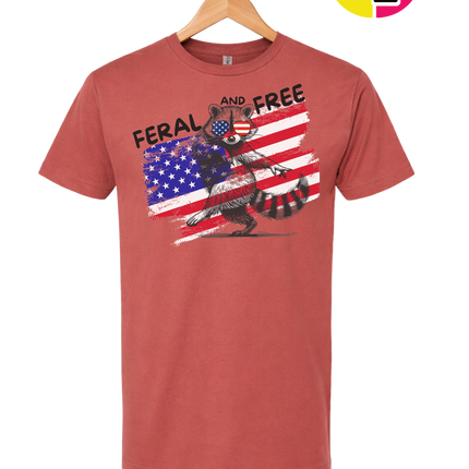 Feral And Free Raccoon Tee