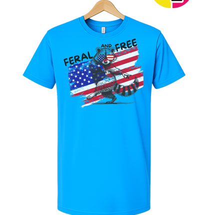 Feral And Free Raccoon Tee