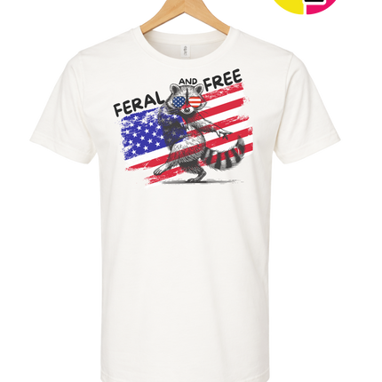 Feral And Free Raccoon Tee