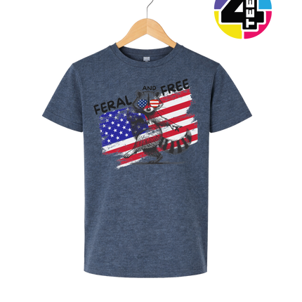Feral And Free Raccoon Youth Tee