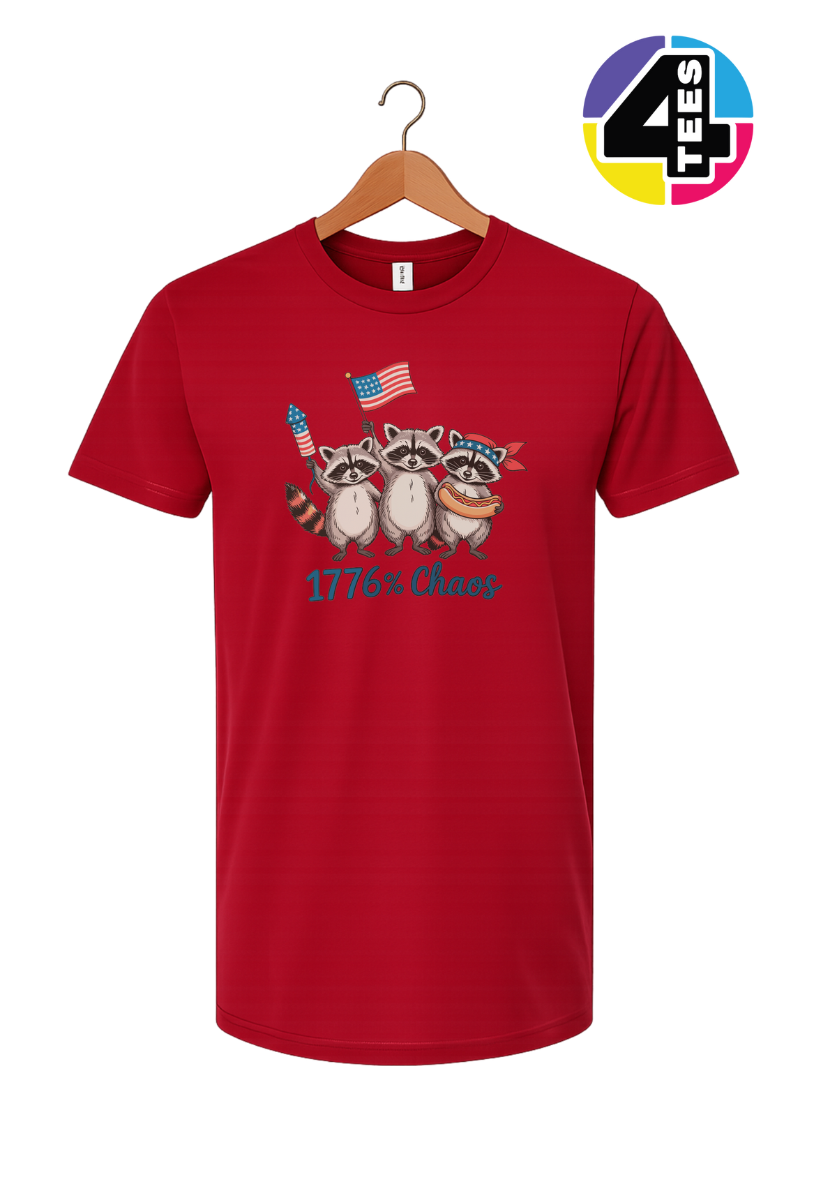 1776% Chaos Raccoons Tee