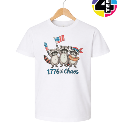 1776% Chaos Raccoons Youth Tee