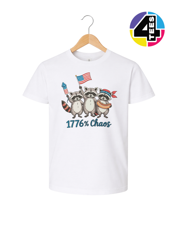 1776% Chaos Raccoons Youth Tee