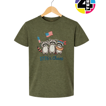 1776% Chaos Raccoons Youth Tee