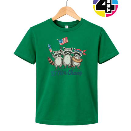 1776% Chaos Raccoons Youth Tee