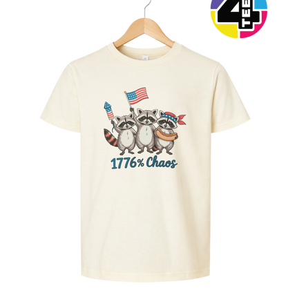 1776% Chaos Raccoons Youth Tee