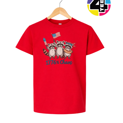 1776% Chaos Raccoons Youth Tee