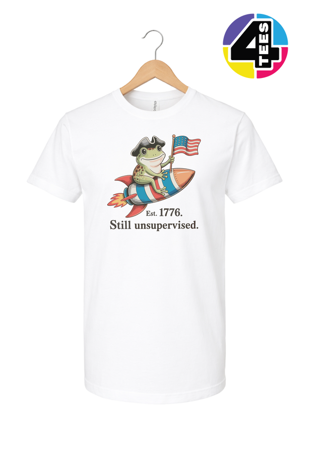 Still Unsupervised 4th Of July Frog Tee