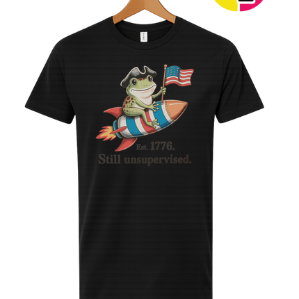 Still Unsupervised 4th Of July Frog Tee