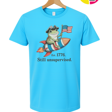 Still Unsupervised 4th Of July Frog Tee