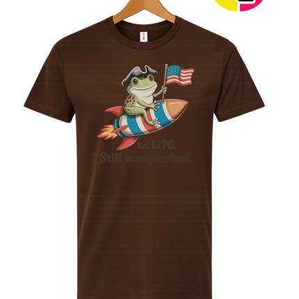 Still Unsupervised 4th Of July Frog Tee