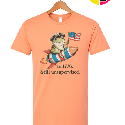 Still Unsupervised 4th Of July Frog Tee