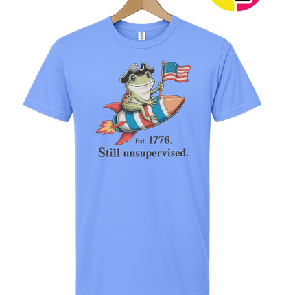 Still Unsupervised 4th Of July Frog Tee
