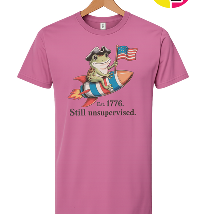 Still Unsupervised 4th Of July Frog Tee