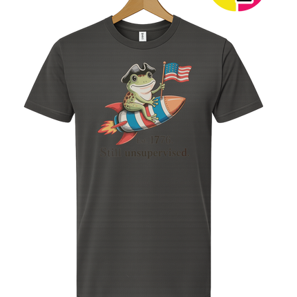 Still Unsupervised 4th Of July Frog Tee