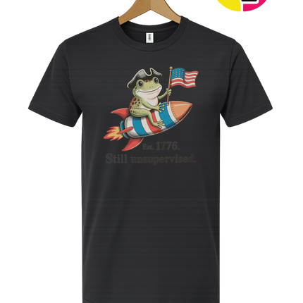 Still Unsupervised 4th Of July Frog Tee