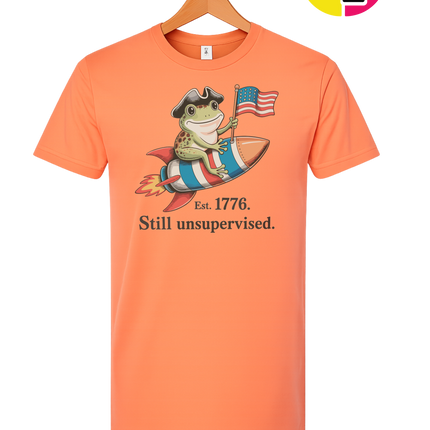 Still Unsupervised 4th Of July Frog Tee