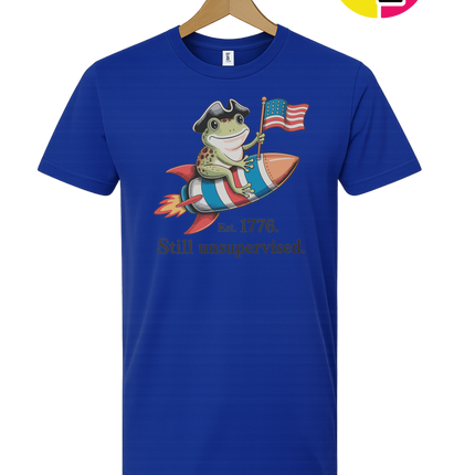 Still Unsupervised 4th Of July Frog Tee