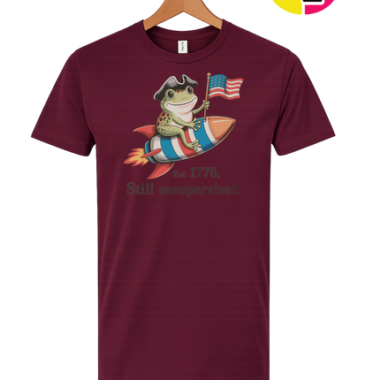 Still Unsupervised 4th Of July Frog Tee