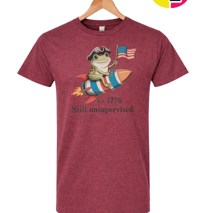 Still Unsupervised 4th Of July Frog Tee