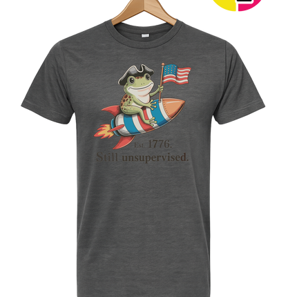 Still Unsupervised 4th Of July Frog Tee