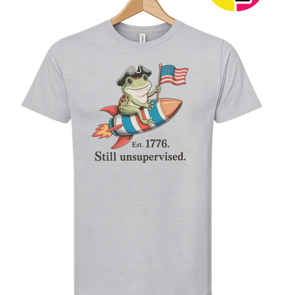 Still Unsupervised 4th Of July Frog Tee