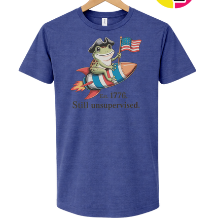 Still Unsupervised 4th Of July Frog Tee