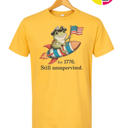 Still Unsupervised 4th Of July Frog Tee