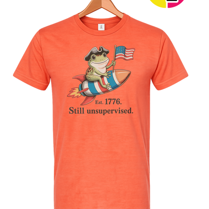 Still Unsupervised 4th Of July Frog Tee