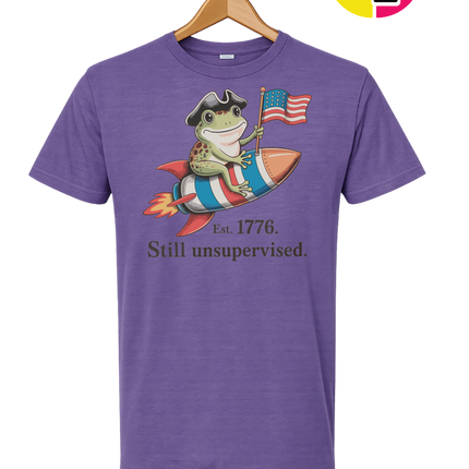 Still Unsupervised 4th Of July Frog Tee