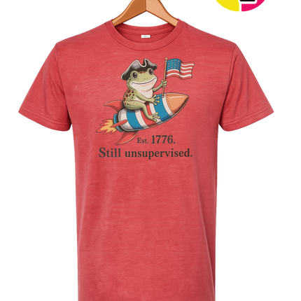 Still Unsupervised 4th Of July Frog Tee