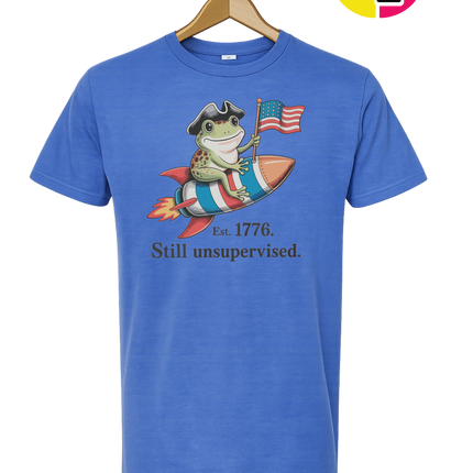 Still Unsupervised 4th Of July Frog Tee