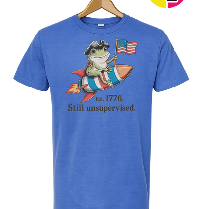 Still Unsupervised 4th Of July Frog Tee