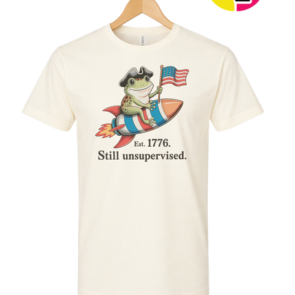 Still Unsupervised 4th Of July Frog Tee