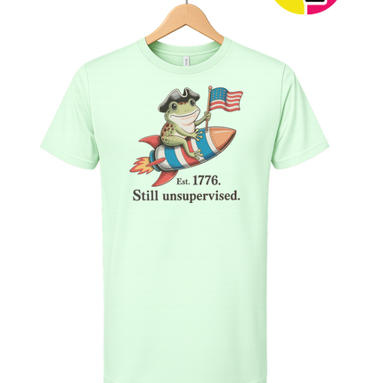 Still Unsupervised 4th Of July Frog Tee