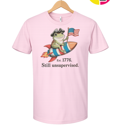 Still Unsupervised 4th Of July Frog Tee