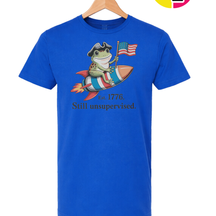 Still Unsupervised 4th Of July Frog Tee