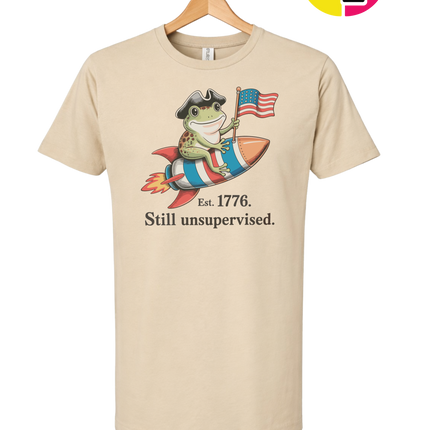 Still Unsupervised 4th Of July Frog Tee