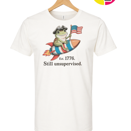 Still Unsupervised 4th Of July Frog Tee